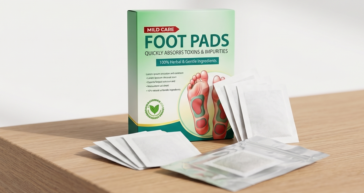 Natural Detox Foot Patches – Overnight Deep Cleansing Pads | Stress Relief, Better Sleep & Fatigue Recovery